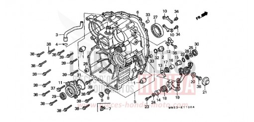 GEHAEUSE, HINTEN GL1500J de 1988